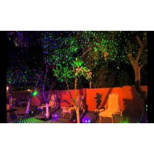 Коледен лазер прожектор със снежинки Коледен лазер прожектор със снежинки